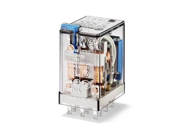 Finder 55.33.9.024.5090 stikrelé 24 V/DC 10 A, 3 x omkobler, 1 stk
