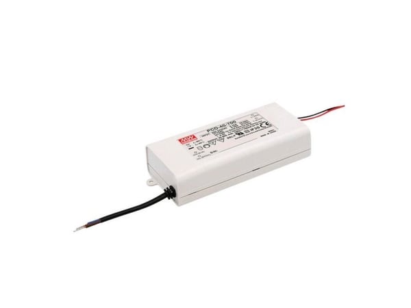 MEAN WELL PCD-40-1400B, 40,6 W, IP42, 47 ~ 63 Hz, 0.35/230VC, 0.3/277VC, 1,4 A, 35 V