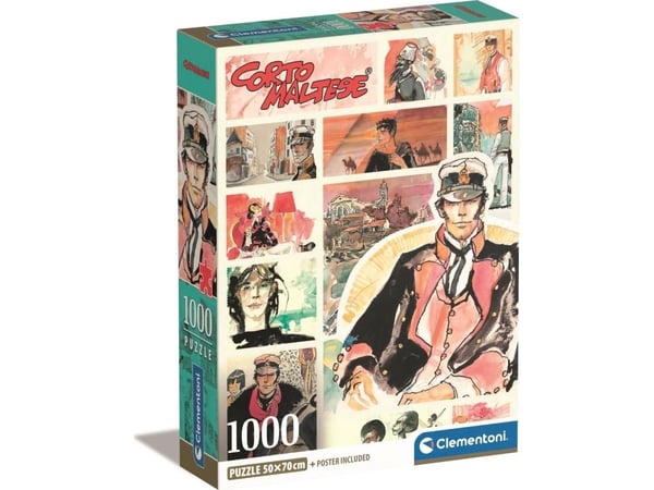 Clementoni puslespill Compact Corto Maltese 1000 brikker (39807)