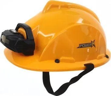 POWER X, Construction Helmet w/Portable Headlamp