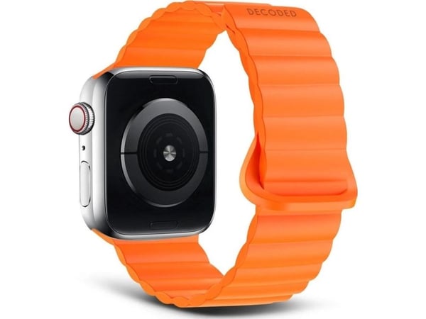 Decoded D24AWS41TSL4SAH, Klokkereim, Apple, Apple Watch 38/40/41/42mm, Silikon, Oransje