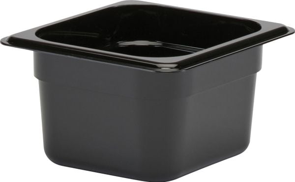 Kanttiini Cambro 1/6GN 1.5L 17.6x16.2x10cm Polykarbonaatti Sort,1 stk