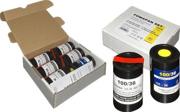 Foma film Fomapan 100/36 Sett 6 filmer + patroner