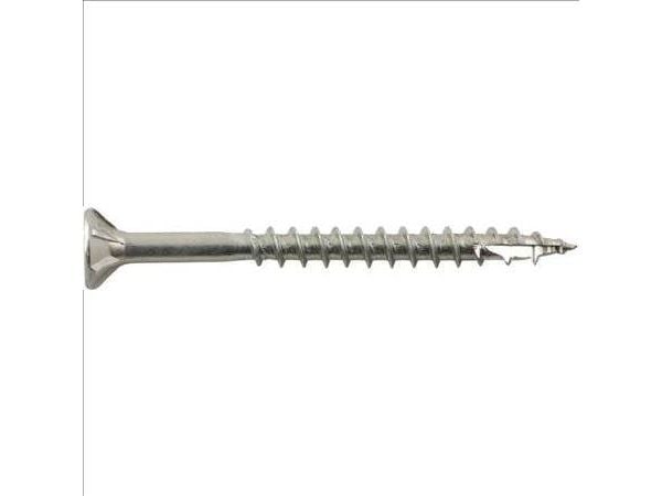 NKT FASTENERS Spunskrue SPUN®+ 5x100/54mm undersænket hoved, CLIMATE®-G3 med TX20 kærv delgevind, udvendige ribber - (100 stk.)