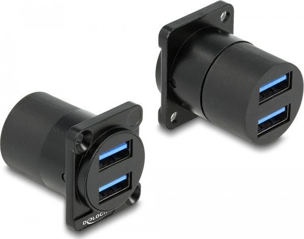 Delock D-tyyppinen moduuli USB 3.2 Gen 1 Type-A 2 x naaras 2 x naaraspuolelle