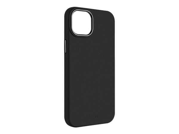 Fixed MagFlow - Baksidedeksel for mobiltelefon - MagSafe-samsvar - væskesilikon - svart - for Apple iPhone 16 Plus