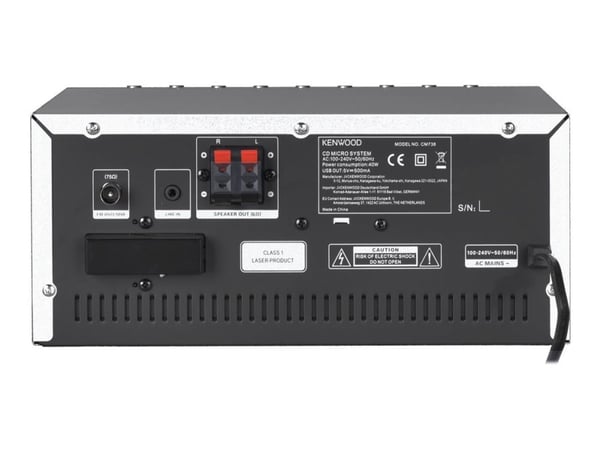 Kenwood M-9000S - Mikrosystem - 2 x 50 Watt - silver