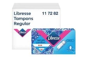 Tampon Libresse Regular Ultra-Thin Dispenser Refill Uden Parfume Hvid 384stk,384 stk/krt