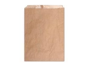 Bagerpose 1.5 kg B210xH280+20 mm PE-belagt Ribbet Brun,1000 stk/krt