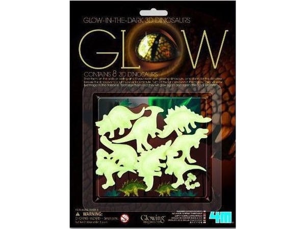 4M klistermärken set glow-in-the-dark dinosaurie