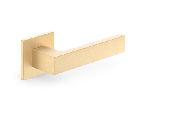 Metal-Bud Handle Door Cube Q Slim Gold