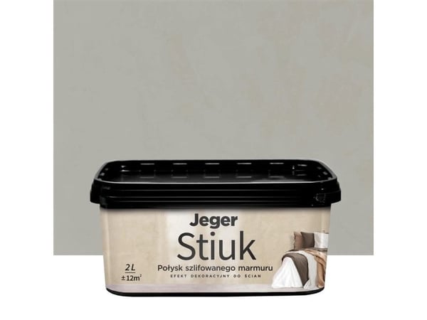 Dekorativ puss Jeger STIUK GRAY, grå, 2 l