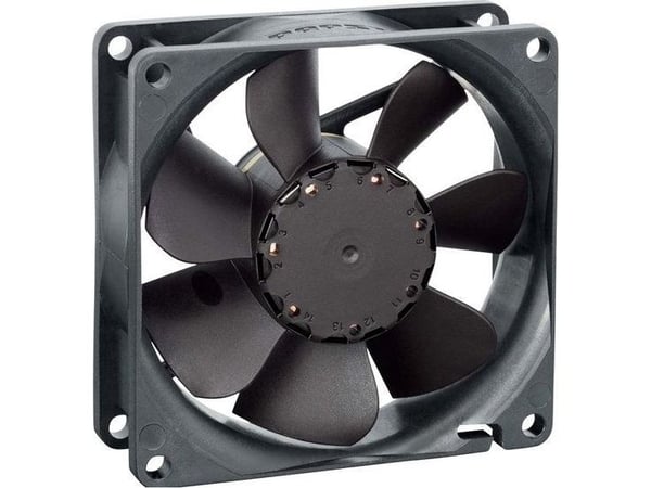 EBM Papst 8412 NLE Aksialvifte 12 V/DC 33 m³/t (L x B x H) 80 x 80 x 25 mm