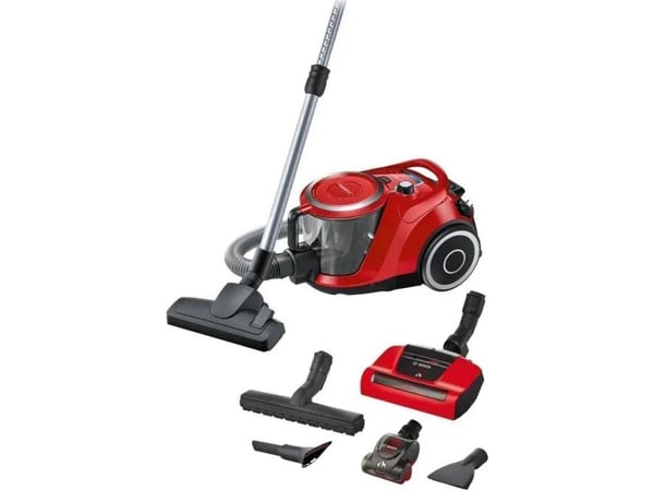 Bosch BGS41PET1 - Støvsuger - kanister - uten pose - rød
