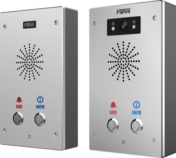 Fanvil I16S-02P, Koblet med ledninger (ikke trådløs), IP65, RJ-45, Rustfritt stål, Vegg, 195 mm