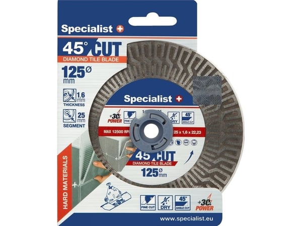 SPECIALIST+ diamant kutt-/slipeskive 125 mm