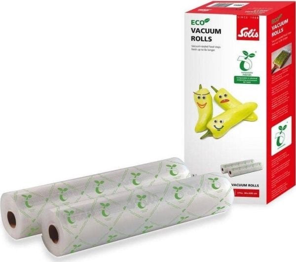 Solis 92300, Vakuumforseglingsrull, Gjennomsiktig, 2 stykker, 300 mm, Bisfenol A (BPA)