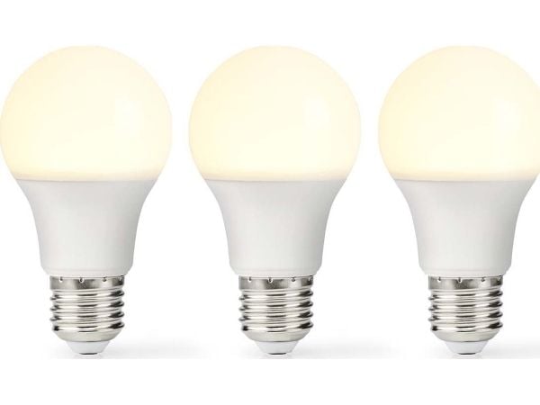 Nedis LBE27A601P3, 4,9 W, 42 W, E27, 470 lm, 15000 timer, Varm hvit