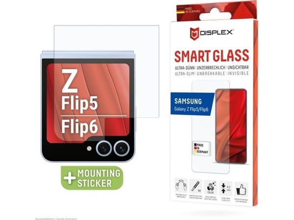 Displex smart glass skärmskydd Samsung | Galaxy Z Flip5/Z Flip6