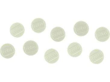 Nobo Whiteboard magneter 38 mm, styrke 1,5kg, pakke med 10 stk., Whiteboard-magnet, Hvit, 38 mm, 20 mm, 38 mm, 190 mm