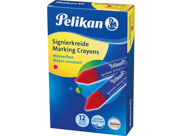 Pelikan 701029, 12 styck, Röd, Blå, Röd, Rund, Pojke/flicka, Låda