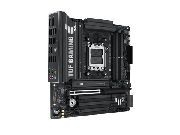 ASUS TUF GAMING B850M-PLUS - Hovedkort - micro ATX - Socket AM5 - AMD B850 Chipset - USB-C 3.2 Gen 2x2, USB-C 3.2 Gen2, USB 3.2 Gen 2, USB 3.2 Gen ...