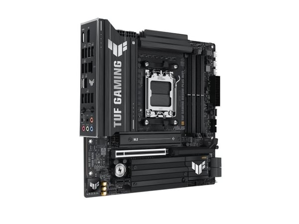 ASUS TUF GAMING B850M-PLUS WIFI - Hovedkort - micro ATX - Socket AM5 - AMD B850 Chipset - USB-C 3.2 Gen 2x2, USB-C 3.2 Gen2, USB 3.2 Gen 2, USB 3.2...