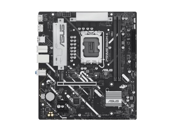 ASUS PRIME B860M-K - Hovedkort - micro ATX - LGA1851-sokkel - B860 Chipset - USB 3.2 Gen 2, USB 3.2 Gen 1, USB-C 3.2 Gen 1 - 2.5 Gigabit LAN - innb...