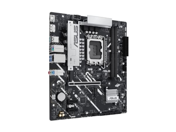 ASUS PRIME B860M-K - Hovedkort - micro ATX - LGA1851-sokkel - B860 Chipset - USB 3.2 Gen 2, USB 3.2 Gen 1, USB-C 3.2 Gen 1 - 2.5 Gigabit LAN - innb...