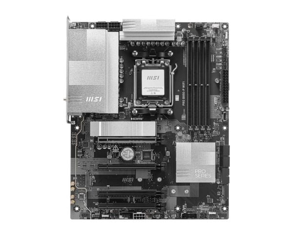 MSI PRO B850-P WIFI - Hovedkort - ATX - Socket AM5 - AMD B850 Chipset - USB 3.2 Gen 2, USB-C 3.2 Gen2, USB 3.2 Gen 1 - 5 Gigabit Ethernet, Wi-Fi 7 ...