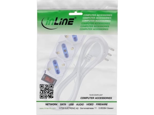 InLine 16431Z, 1,5 m, Sisätila, Tyyppi F, Tyyppi L, Kulmikas, 1 mm²