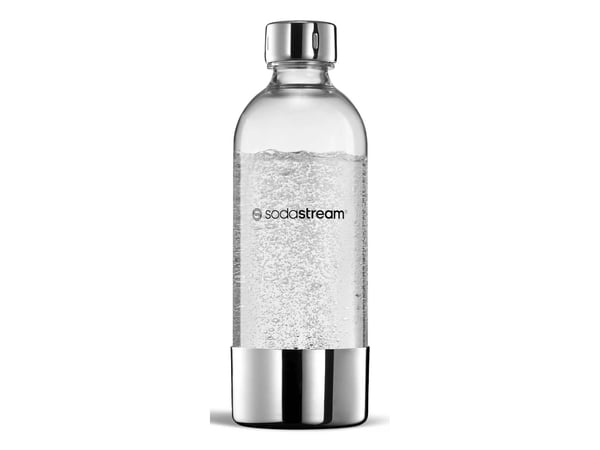 SodaStream 1041196410, Kolsyreflaska, Silver, Transparent, Plast, Rostfritt stål, 1000 ml, ENSO, GAIA, TERRA, ART, 1 styck