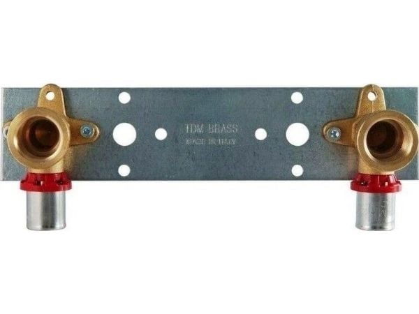 Tdm_Brass Monteringsplate med trykkalbue, D18-1/2" Tdm_Brass Monteringsplate med trykkalbue, D18-1/2"