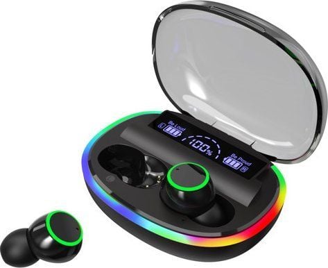 2GO Ring, True Wireless Stereo (TWS), Samtaler/musikk, Hodesett, Sort