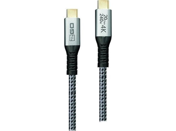 2GO 797515, 2 m, USB C, USB C, USB 3.2 Gen 2x2, 20 Gbit/s, hopea