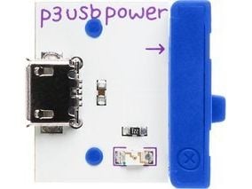 littleBits power (USB), Effektmodul, littleBits, Blå, Vit, 95,2 mm, 190,5 mm, 12,7 mm