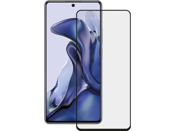 Vivanco Full, Xiaomi, 11T, 11T Pro, Skittbestandig, Slagbestandig, Ripebestandig, Knusesikker, Sort, Gjennomsiktig, 1 stykker
