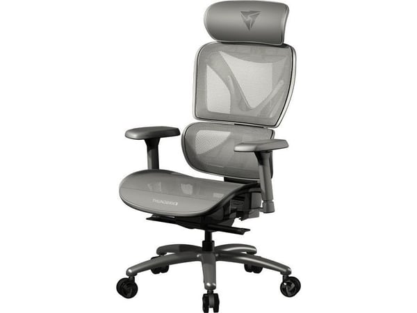 ThunderX3 XTC Mesh gamingstol max. 125 kg, 3D-armstöd, klass 4-gaslift, grå