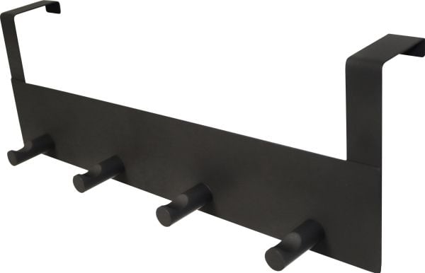 HOME It® dørknagerække med 4 knage 11,4 x 32 x 4,4 cm mat sort