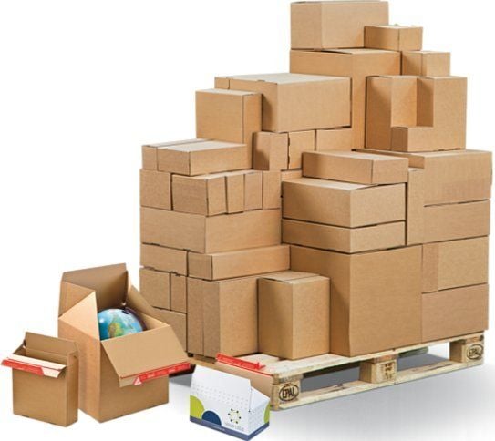 Papkasse, ColomPac® Eurobox-series, HxBxD 195 x 95 x 90 mm, pakke a 20 stk.