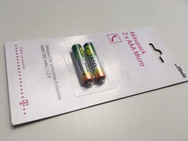 Telefonbatteri til telefoner (2-pak blister) oppladbare AAA-batterier 1,2V/850mAh (40246754)