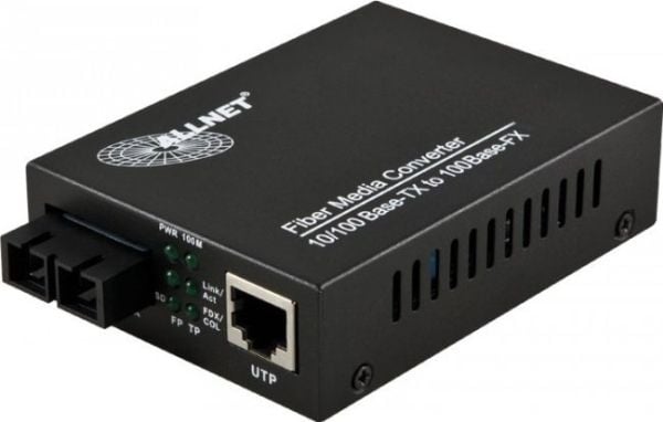 ALLNET ALL-MC106-SC-SM, 100 Mbit/s, IEEE 802.3, IEEE 802.3u, IEEE 802.3x, Fast Ethernet, 10 100 Mbit/s, 10BASE-T, 100BASE-TX, 100BASE-FX