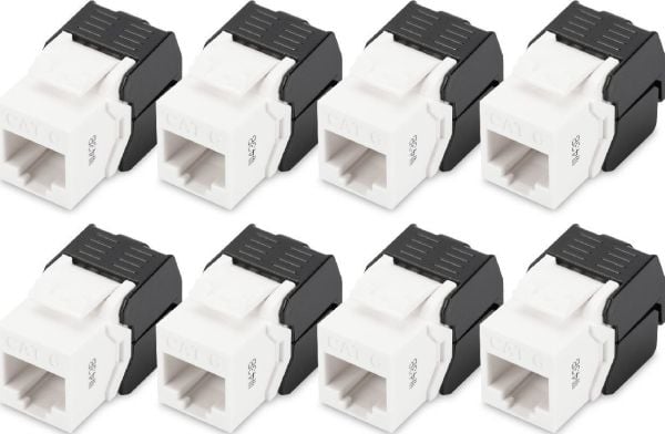 DIGITUS - Modulinnlegg - keystone - CAT 6 - UTP - RJ-45 (en pakke 8)