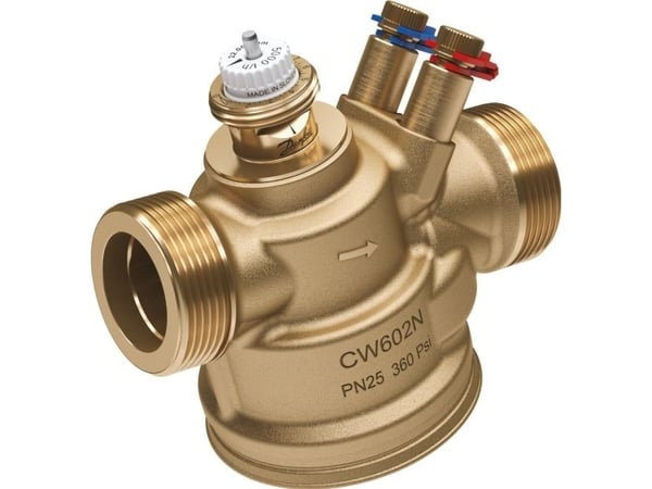 DANFOSS AB-QM 4.0 flowbegrænser DN25 np/måleudtag, messing, afzinkningsfrit