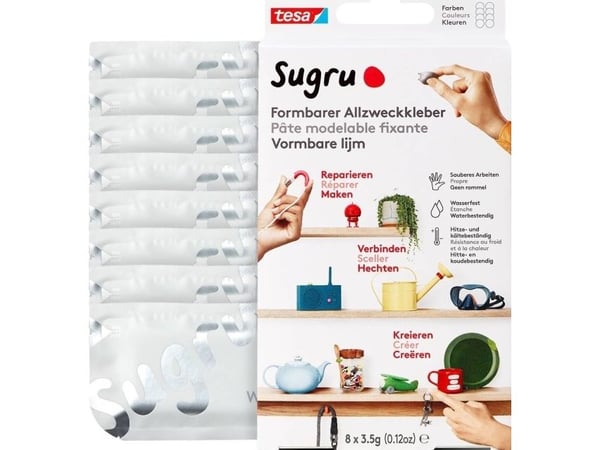 tesa Sugru Mouldable All Purpose Adhesive 8s Valkoinen