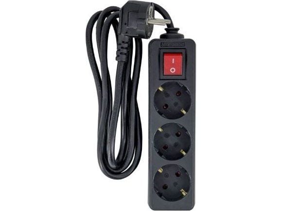 Microconnect MC-GRU00315BS, 1,5 m, Sisätila, Tyyppi F, Tyyppi F, musta, RoHS, CE