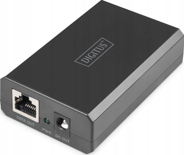 Digitus DN-95211, Rask Ethernet, Gigabit Ethernet, 10 100 1000 Mbit/s, IEEE 802.3bt, Full, Halv, Svart, 48 V