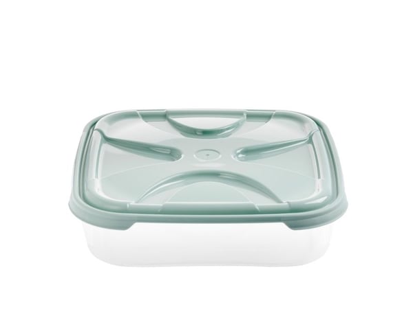 FOOD CONTAINER SQUARE NORDIC GREEN. 5.1L