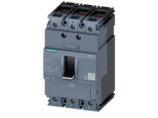 Siemens 3VA1120-6ED36-0AA0 Strömbrytare 1 st Inställningsområde (ström): 20 - 20 A Kopplingsspänning (max.): 690 V/AC (B x H x D) 76,2 x 130 x 70 mm