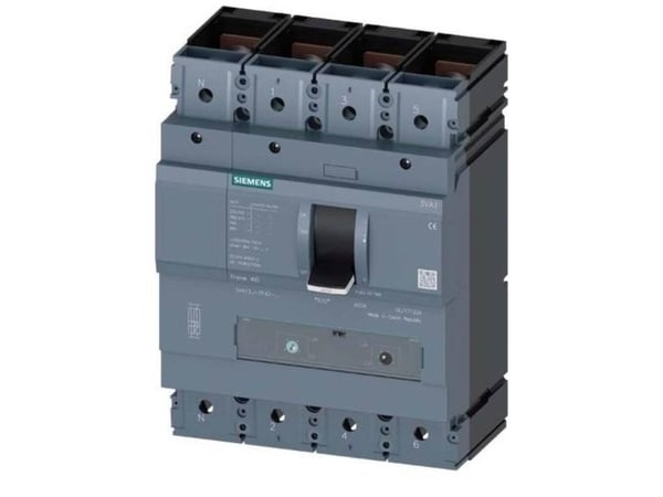 Siemens 3VA1340-5FF42-0AA0 Strömbrytare 1 st Inställningsområde (ström): 280 - 400 A Kopplingsspänning (max.): 690 V/AC, 600 V/DC (B x H x D) 184 x...